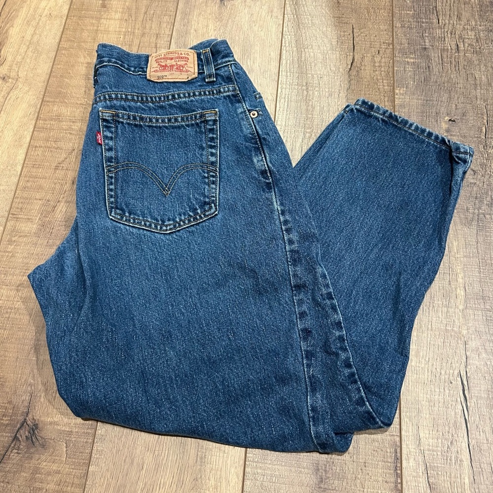 Levi's Dark Blue Straight Leg Jeans